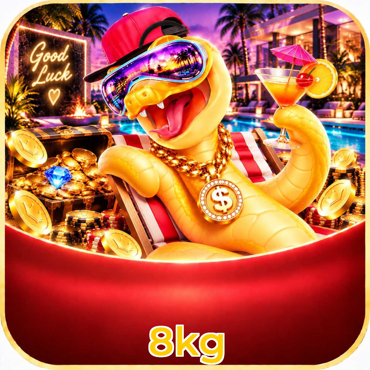 App 8kg com catálogo premium, PIX e suporte 24/7